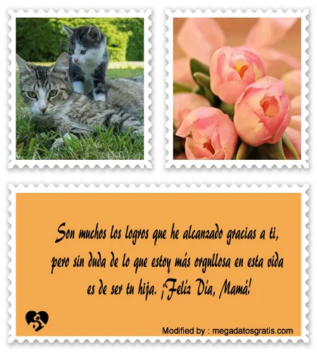Bonitas tarjetas con pensamientos de amor para el Día de la Madre para Facebook.#FelicitacionesParaDíaDeLaMadre