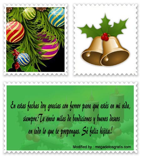 Bellos y originales mensajes de Navidad para mandar por WhatsApp a mis hijas.#SaludosDeNavidadParaHijos 