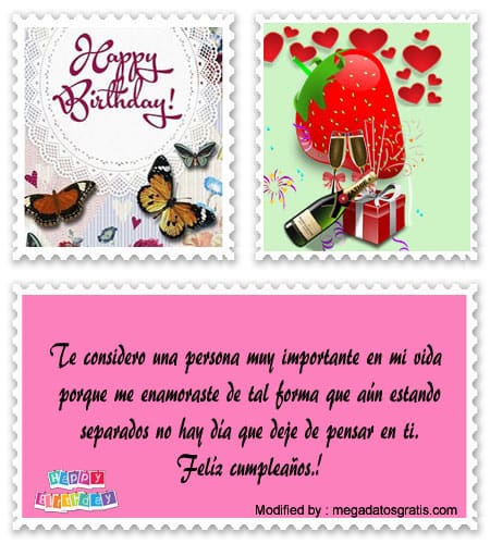 Frases y tarjetas de feliz cumpleaños para novios para enviar.#MensajesDeCumpleanos,#FrasesDeCumpleanos
