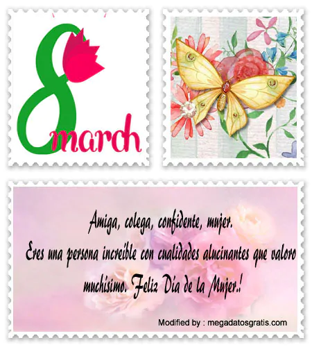 Descargar originales dedicatorias para el Día de la Mujer.#SaludosParaEl8DeMarzo,#FelicitacionesParaParaEl8DeMarzo,#FrasesParaParaEl8DeMarzo,#TarjetasParaParaEl8DeMarzo,#DedicatoriasParaEl8DeMarzo