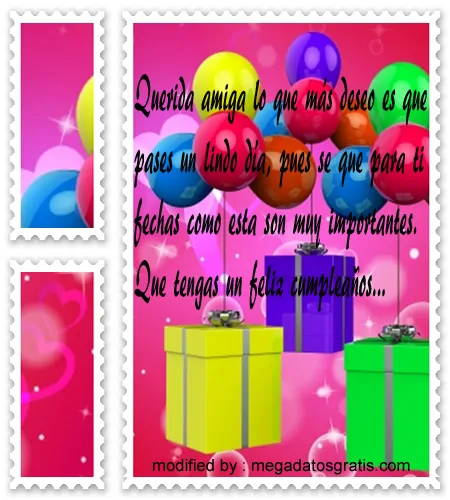 postales con textos bonitos de cumpleaños para un amigo,lindas frases de cumpleaños para enviarle a tu amiga