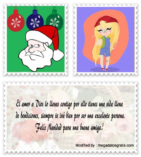 Bellos mensajes de Navidad para amiga.#SaludosNavideñosParaAmiga