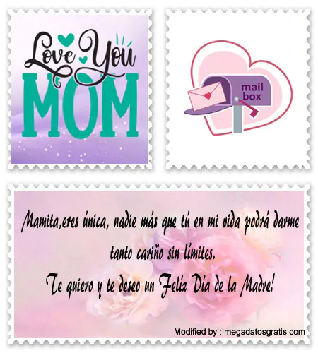 Descargar frases cortas y bonitas para el Día de la Madre para celular.#SaludosPorElDíaDeLaMadre
