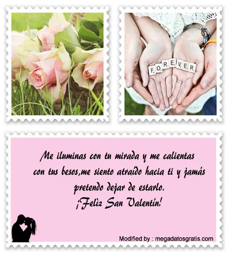 frases y mensajes románticos para San Valentínfrases.#SaludosPorElDiaDelAmor