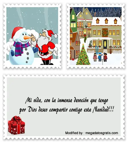 Bonitas tarjetas con pensamientos de Navidad para Facebook