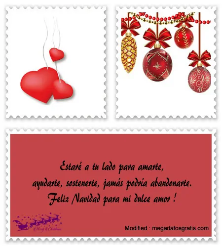Mensajes bonitos de amor para Navidad.#FrasesDeNavidadParaNovios,#SaludosNavideños