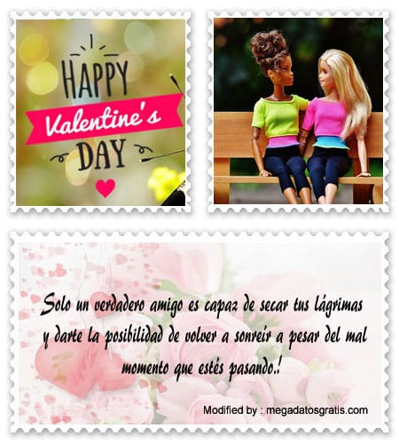 Tiernos mensajes de amistad para San Valentín.#FrasesParaAmigasVerdaderas,#FrasesBonitasParaAmigas,#FrasesCortasParaAmigas 