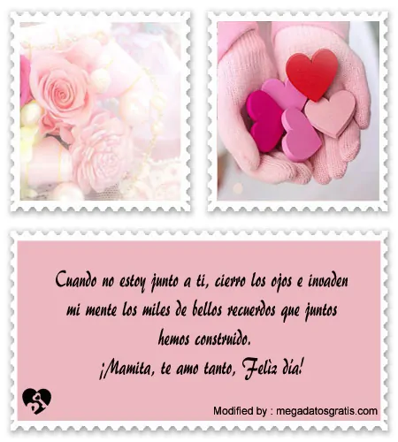 Bonitas tarjetas con dedicatorias de amor para el Día de la Madre.#SaludosDelDíaDeLaMadre