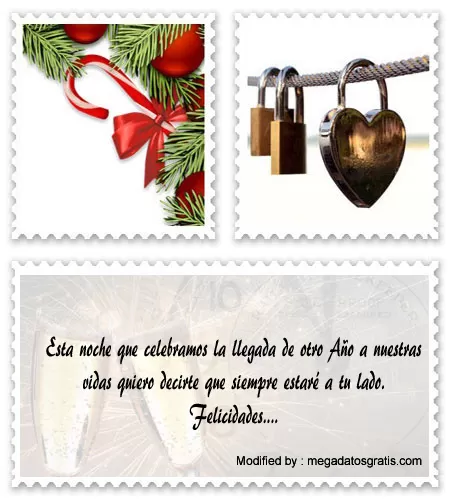 Bonitas tarjetas con frases de amor para año nuevo
