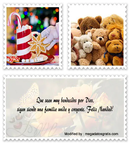tarjetas con mensajes de Navidad originales