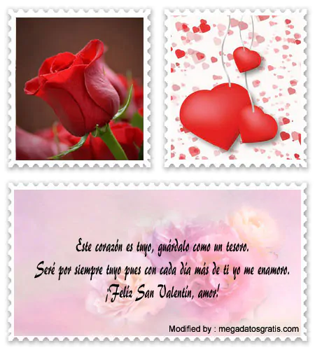 bonitas frases románticas para San Valentín para novios.#SaludosFelizDiaDelAmor