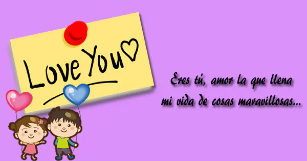 tarjetas con mensajes bonitos para el Día del Amor.#SaludosParaElDíaDelAmor