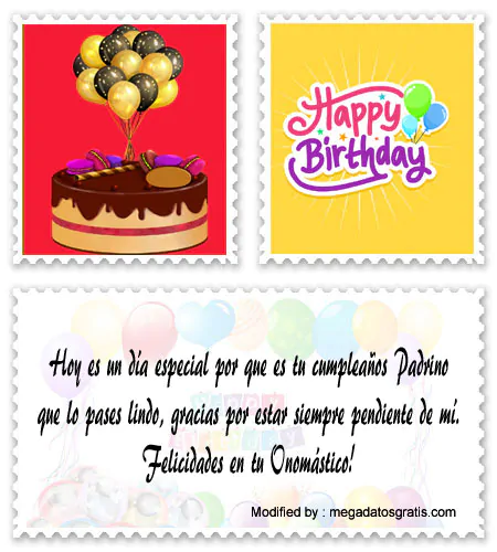 tarjetas con saludos de cumpleaños para un Padrino.#MensajesDeCumpleañosParaUnPadrino