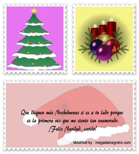 Frases y tarjetas de Navidad para enviar a mi novia por celular.#FrasesDeAmorParaNavidad